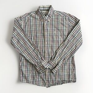 Barbour Men's Button Up Plaid Collared‎ Dress Shirt Size Medium